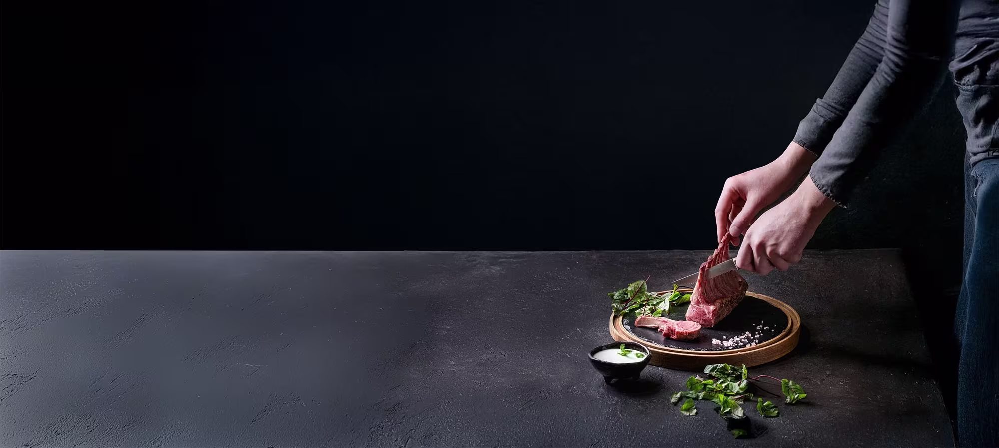 Gourmet rack of lamb