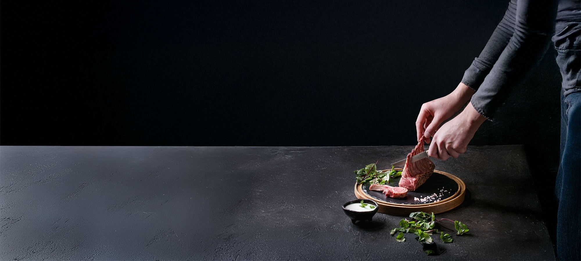 Gourmet rack of lamb
