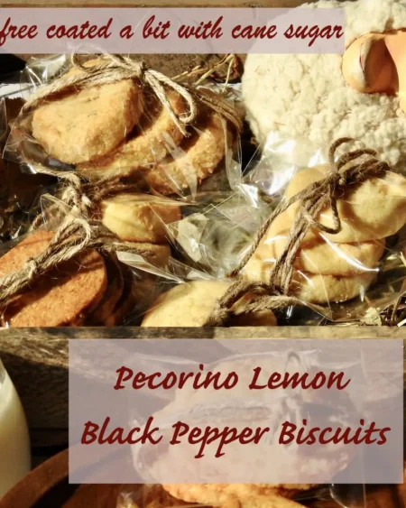 Pecorino Lemon Black Pepper Cookies Sugar Coated
