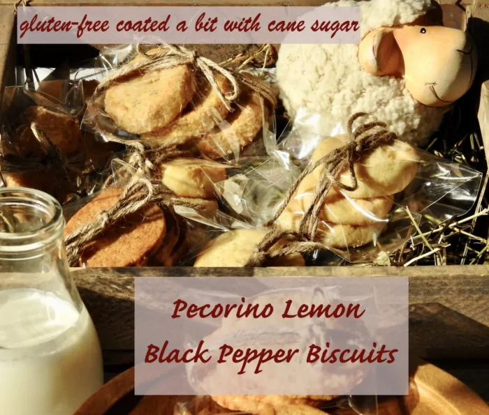 Pecorino Lemon Black Pepper Cookies Sugar Coated